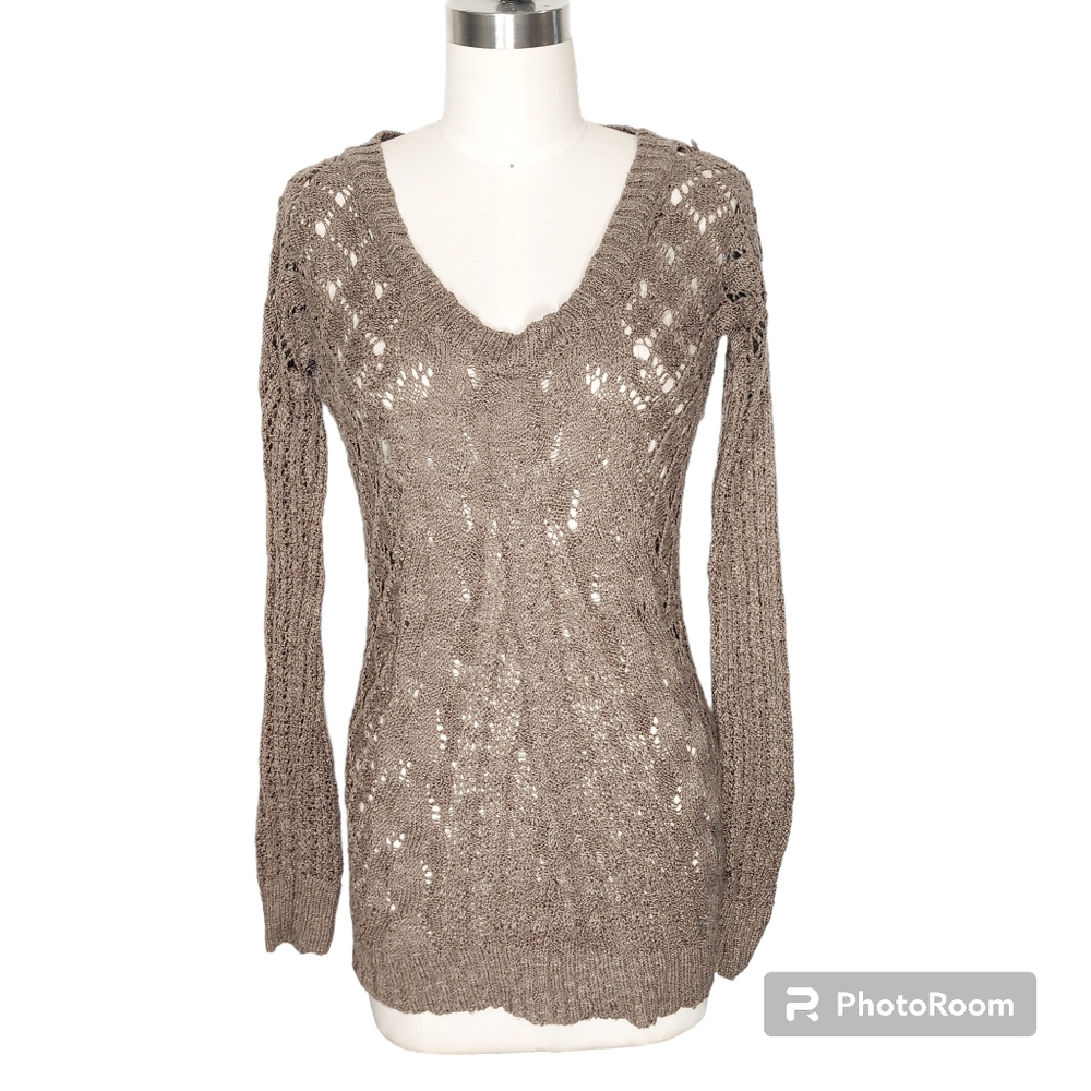 Chocolate Bown Pink Rose Sweater